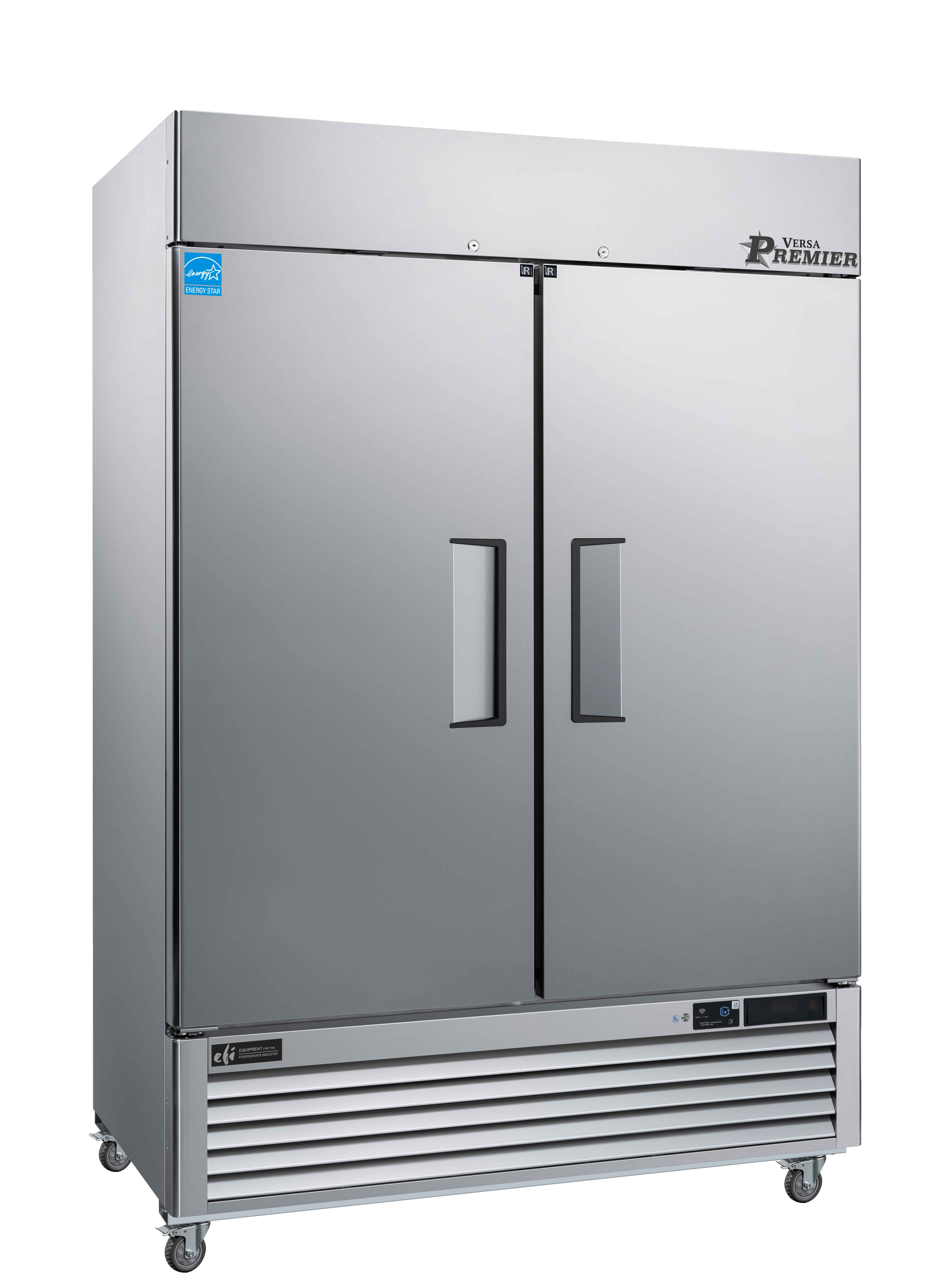 54 Inch 2 Door Reach-in Cooler Stainless Steel